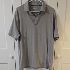 Under Armour Gray Polo Lightweight Moisture-Wicking